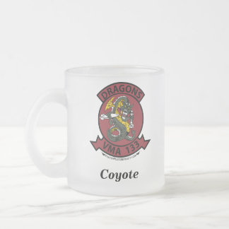 De Cristal Esmerilado Taza VMFA-133
