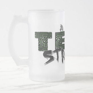 De Cristal Esmerilado TechStremist heló la taza