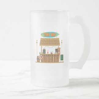 De Cristal Esmerilado Tiki Bar Taza Helada