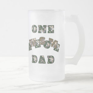 De Cristal Esmerilado Una taza helada papá impresionante
