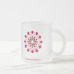 De Cristal Esmerilado Usted es taza helada hermosa