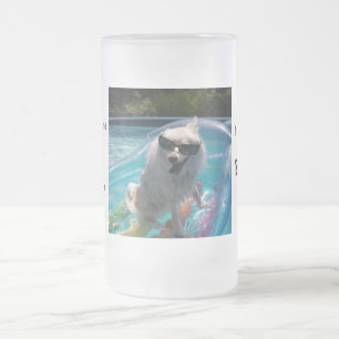 De Cristal Esmerilado Vivo para la taza del verano