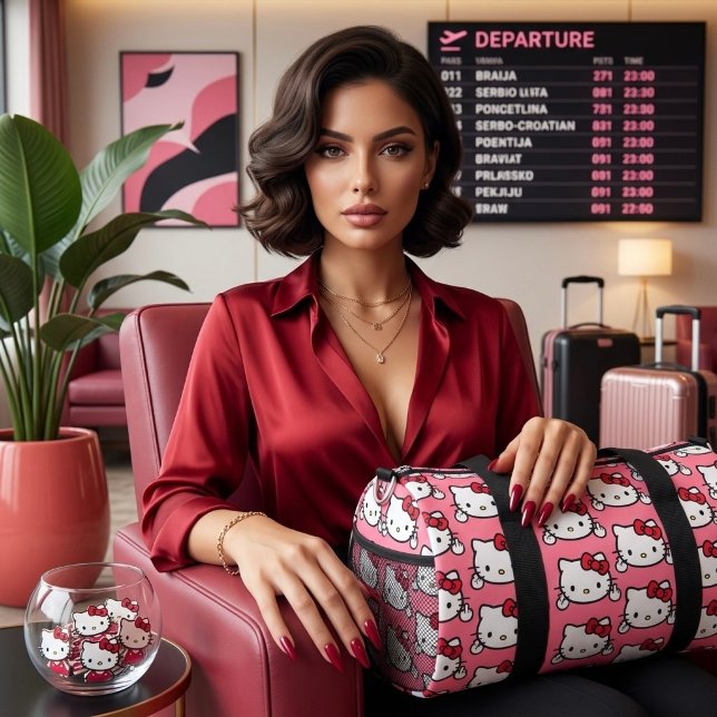 De Deporte Grande Bolso Duffle Kitty (Subido por el creador)