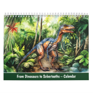 De dinosaurios a dientes de sable – Calendario