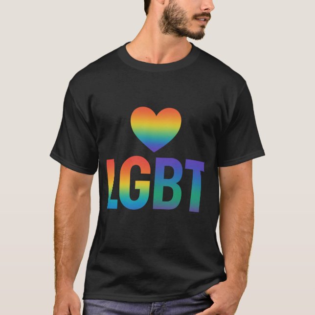 🏳️ DE DISEÑO DE CAMISETAS EN CAMISA LGBT ‍ ❤️ 🌈 (Anverso)