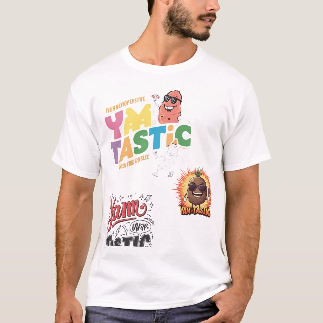👕 de diseño de camisetas para hombres Yam-Tastic  (Anverso)