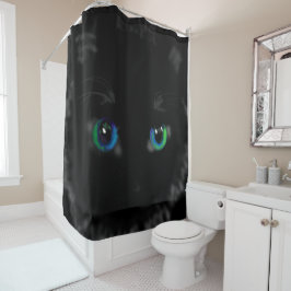 De Ducha Black Cat Oyes Funny Shower Cortina