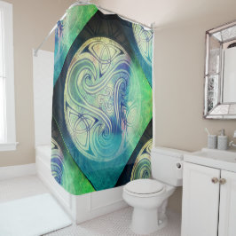 De Ducha Celtic Triskele cortina