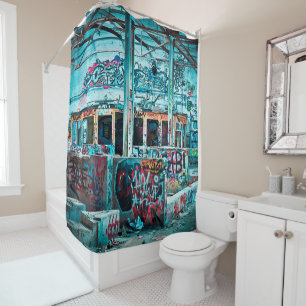 De Ducha Colorido Graffiti Street Art Shower Cortina