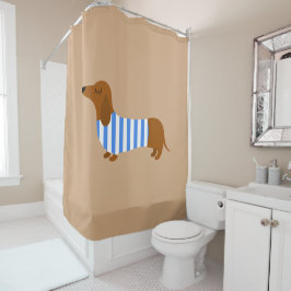 De Ducha Cortina Dachshund Shower