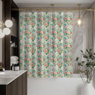 De Ducha Cortina Rococó Vintage Diseño Pastel Elegante
