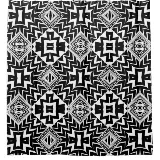 De Ducha Funky Tribal Chevron Pattern Shower Cortina