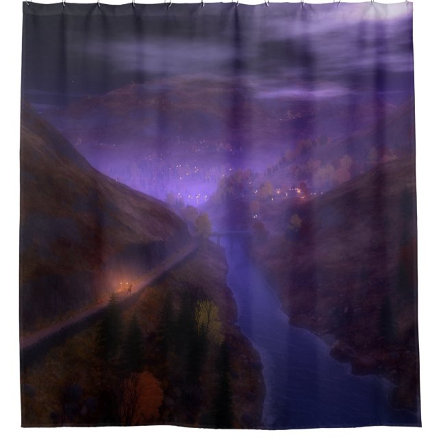 De Ducha Highland Home Lights Shower Cortina (Anverso)