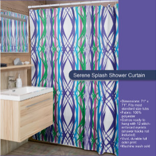 De Ducha Serene Splash Shower Cortina
