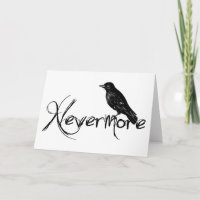 De Edgar Allen Poe del cuervo tarjeta de