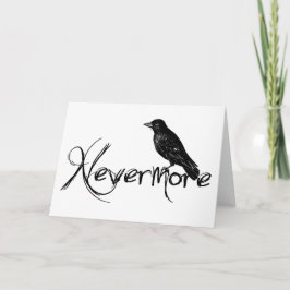 De Edgar Allen Poe del cuervo tarjeta de