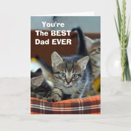 De El Gato Tarjeta De Saludo Para El Mejor Papá