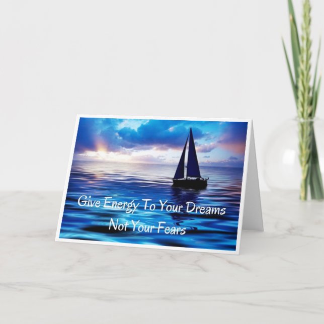 Dé energía a tu tarjeta de felicitación Dreams (Anverso)