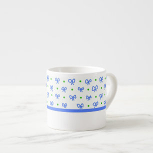 De Espresso Azul/verde/blanco arquea la taza del café express