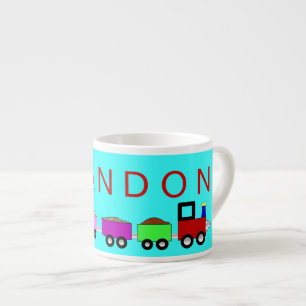 De Espresso Choo Choo personalizado para preparar la taza para