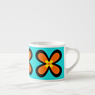 De Espresso flor gráfica intrépida CaféOlé 6oz. taza del café