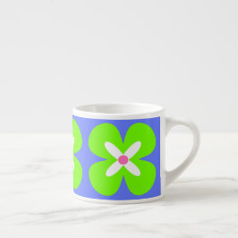 De Espresso flor gráfica intrépida CaféOlé 6oz. taza del café