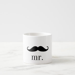 De Espresso Sr. Mustache: Taza del café express