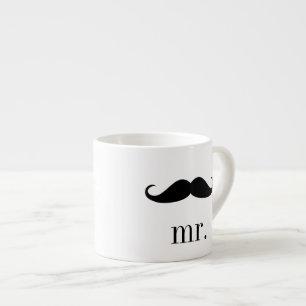 De Espresso Sr. Mustache: Taza del café express