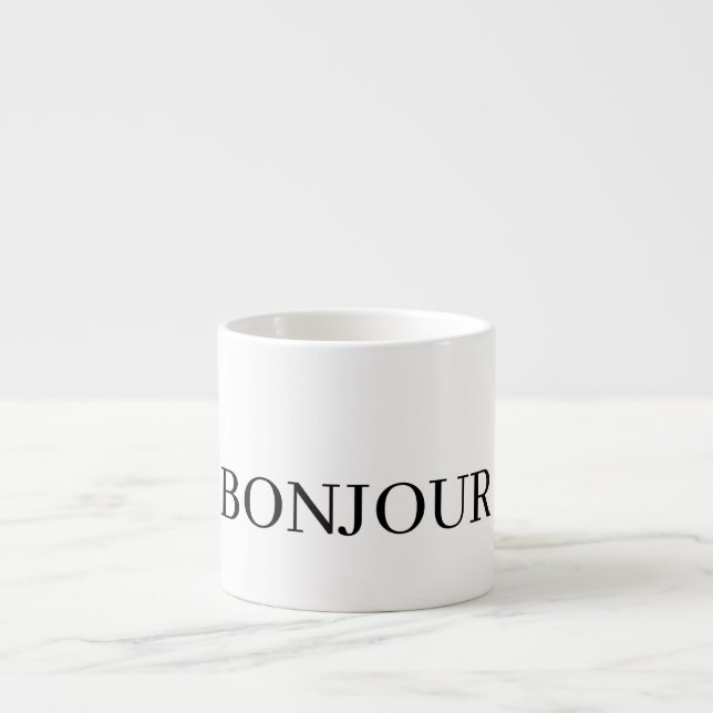 De Espresso Taza AMAZING BONJOUR (Frente)