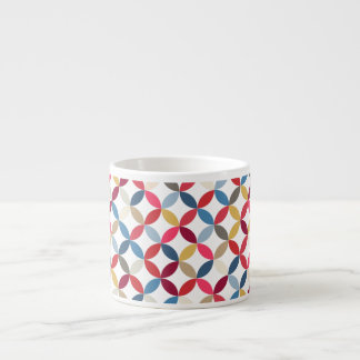 De Espresso Taza colorida azul y roja del café express del