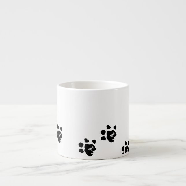 De Espresso Taza con la pata del afloramiento (Frente)