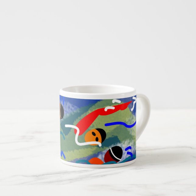 De Espresso Taza del café express del agua abierta (Derecha)