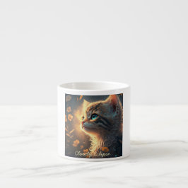 De Espresso Taza especial Gatito Aura Iluminada por el Sol