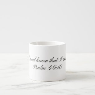 De Espresso Taza especial regalo Salmo 46:10