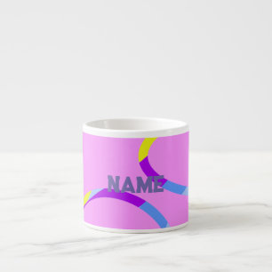 De Espresso Taza Especializada Bucles Rosados Con Un Nombre