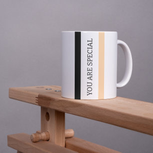 De Espresso Taza Minimalista con la Cita "Eres Especial"