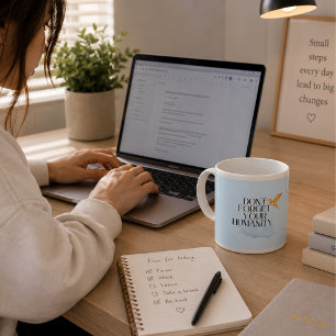 De Espresso Taza No Olvides Tu Humanidad - Humm Dorado Elegant