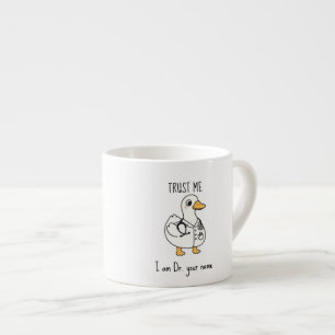 De Espresso Taza personalizada del pato doctor