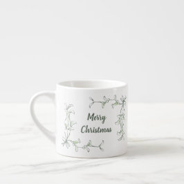 De Espresso Taza Personalizada Holiday Holly