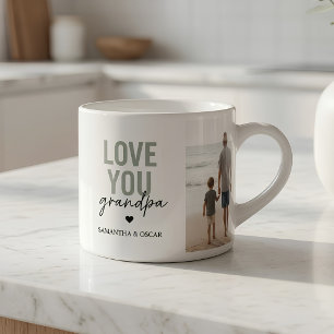 De Espresso Taza Personalizada Te Amo Abuelo Foto Personalizad