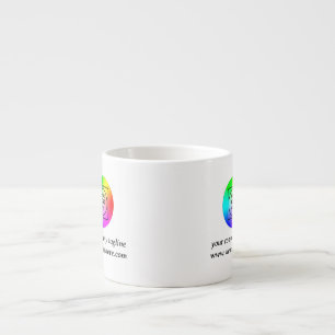 De Espresso Taza promocional con logotipo empresarial rectangu