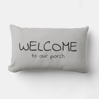De Exterior Bienvenidos a nuestro Cojín decorativo Porch