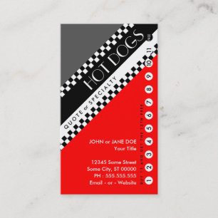 De Fidelización tarjeta perforadora hot dogs: (comprar 11 obtener 
