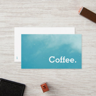 De Fidelización Tarjeta Sky Simple Loyalty Coffee Punch