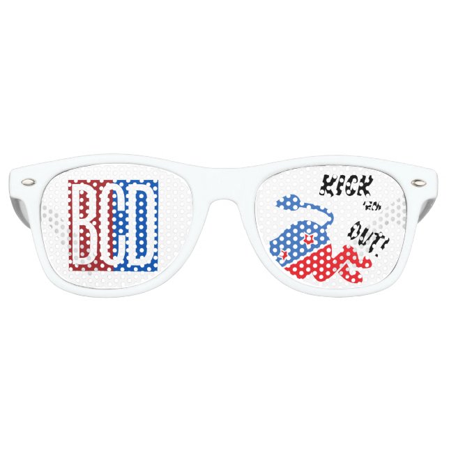 De Fiesta Retro Gafas BCD Kick 'Em Out (Anverso)