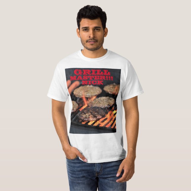 De Grill Master del cocinero camiseta hacia fuera (Anverso completo)