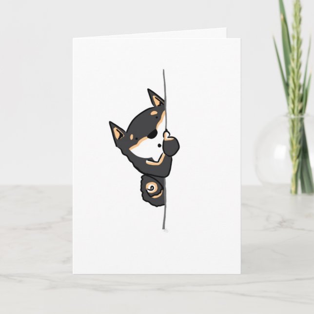 ¡De Herro tarjeta de felicitación allí Shiba Inu! (Anverso)