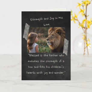 De Hija a Papá Tarjeta del Día del Padre 5" x 7"