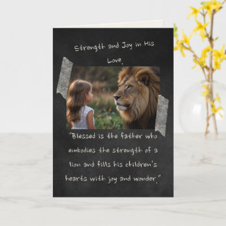 De Hija a Papá Tarjeta del Día del Padre 5" x 7"