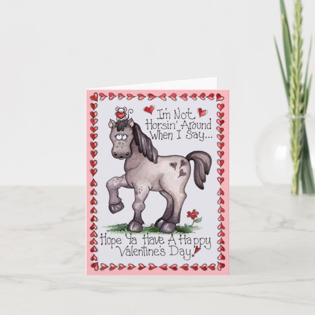 De Horsin tarjeta de la tarjeta del día de San (Anverso)